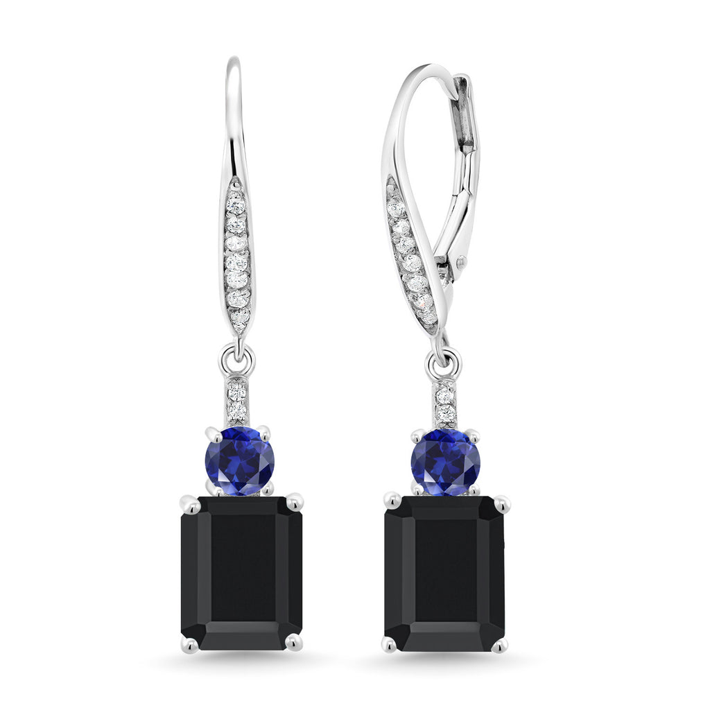 Onyx - December_Earrings in 925 Sterling Silver