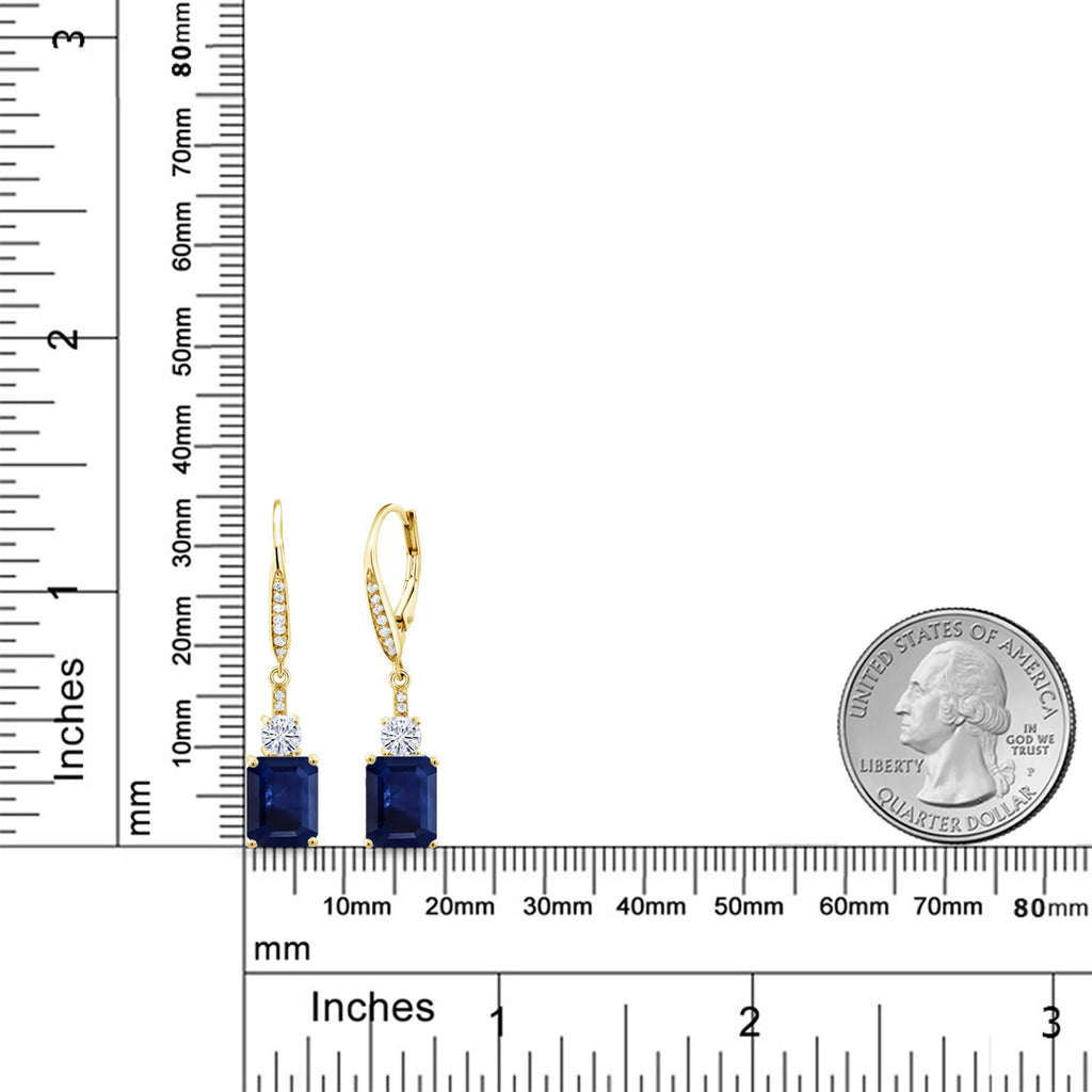 Earrings in 925 Yellow Gold Plated Silver