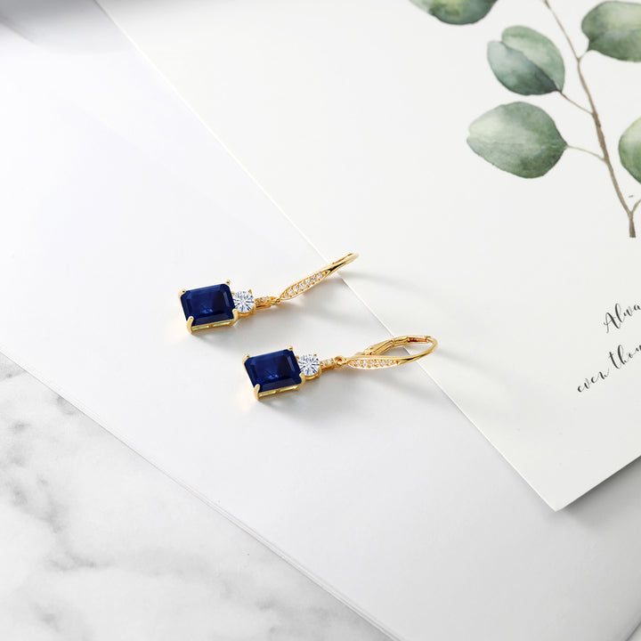 Earrings in 925 Yellow Gold Plated Silver