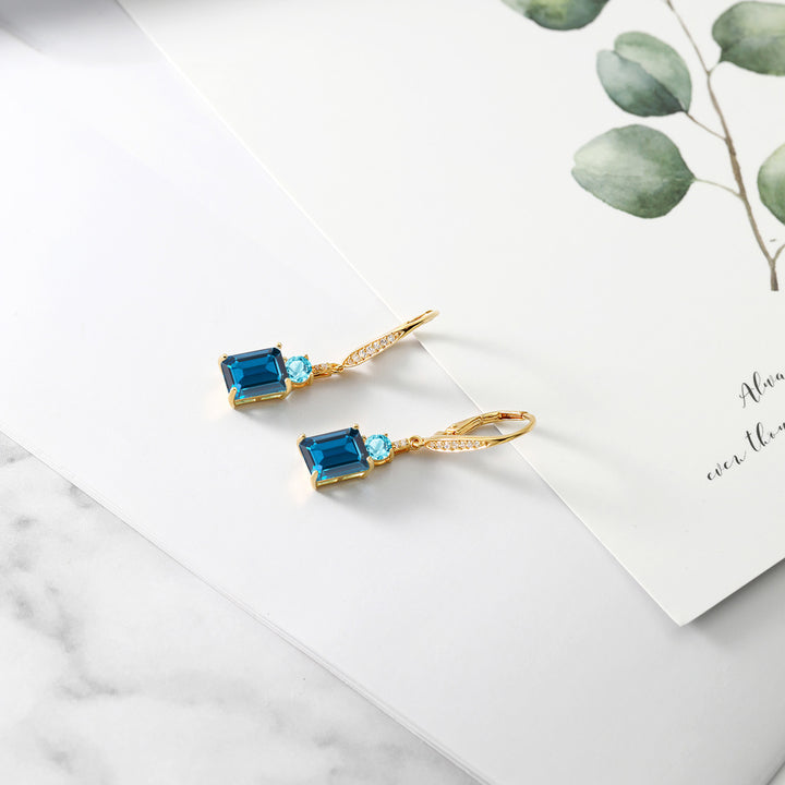 Earrings in 925 Yellow Gold Plated Silver