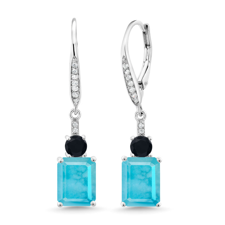 Turquoise_Earrings in 925 Sterling Silver