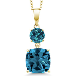 Pendant in 925 Yellow Gold Plated Silver