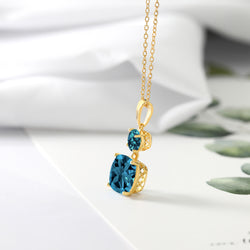 Pendant in 925 Yellow Gold Plated Silver