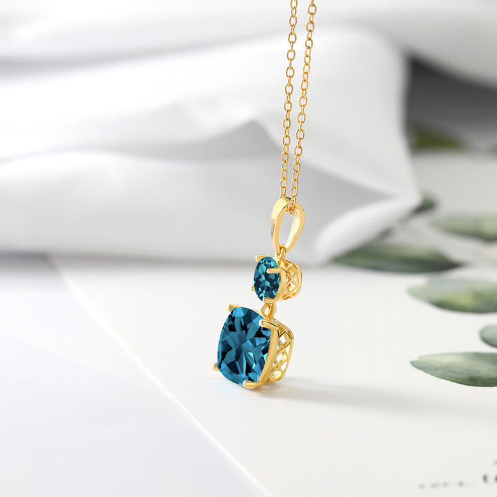 Pendant in 925 Yellow Gold Plated Silver