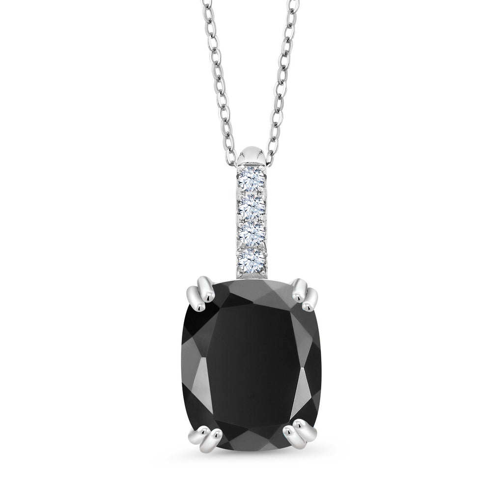 White Zirconia_Pendant in 925 Sterling Silver