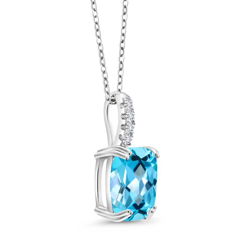 Created Ruby - July_Pendant in 925 Sterling Silver