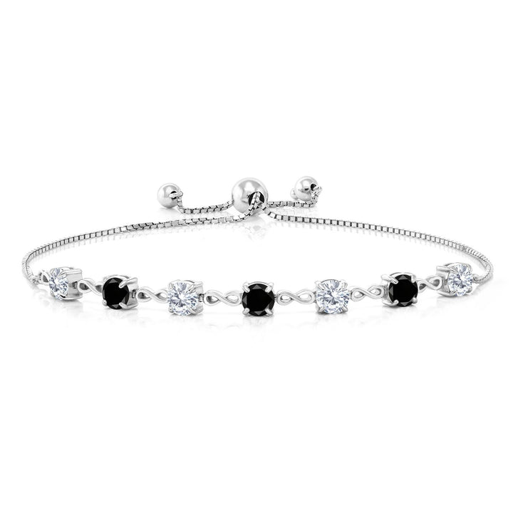 Black Diamond - April_Bracelet in 925 Sterling Silver