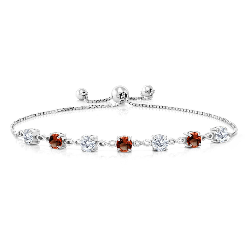 Garnet - January_Bracelet in 925 Sterling Silver