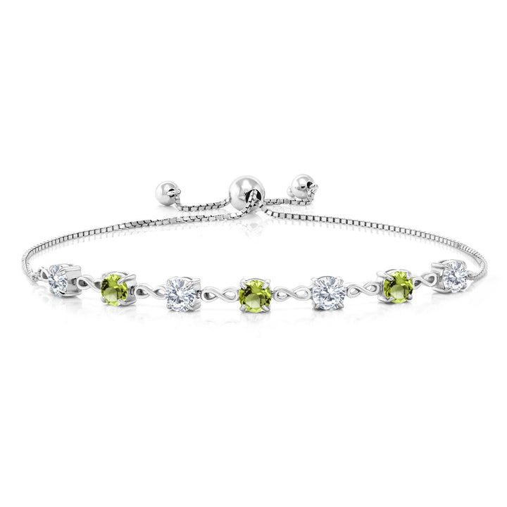 Peridot - August_Bracelet in 925 Sterling Silver