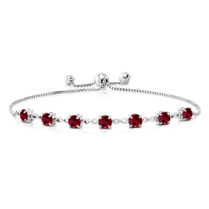 Created Ruby - July_Bracelet in 925 Sterling Silver