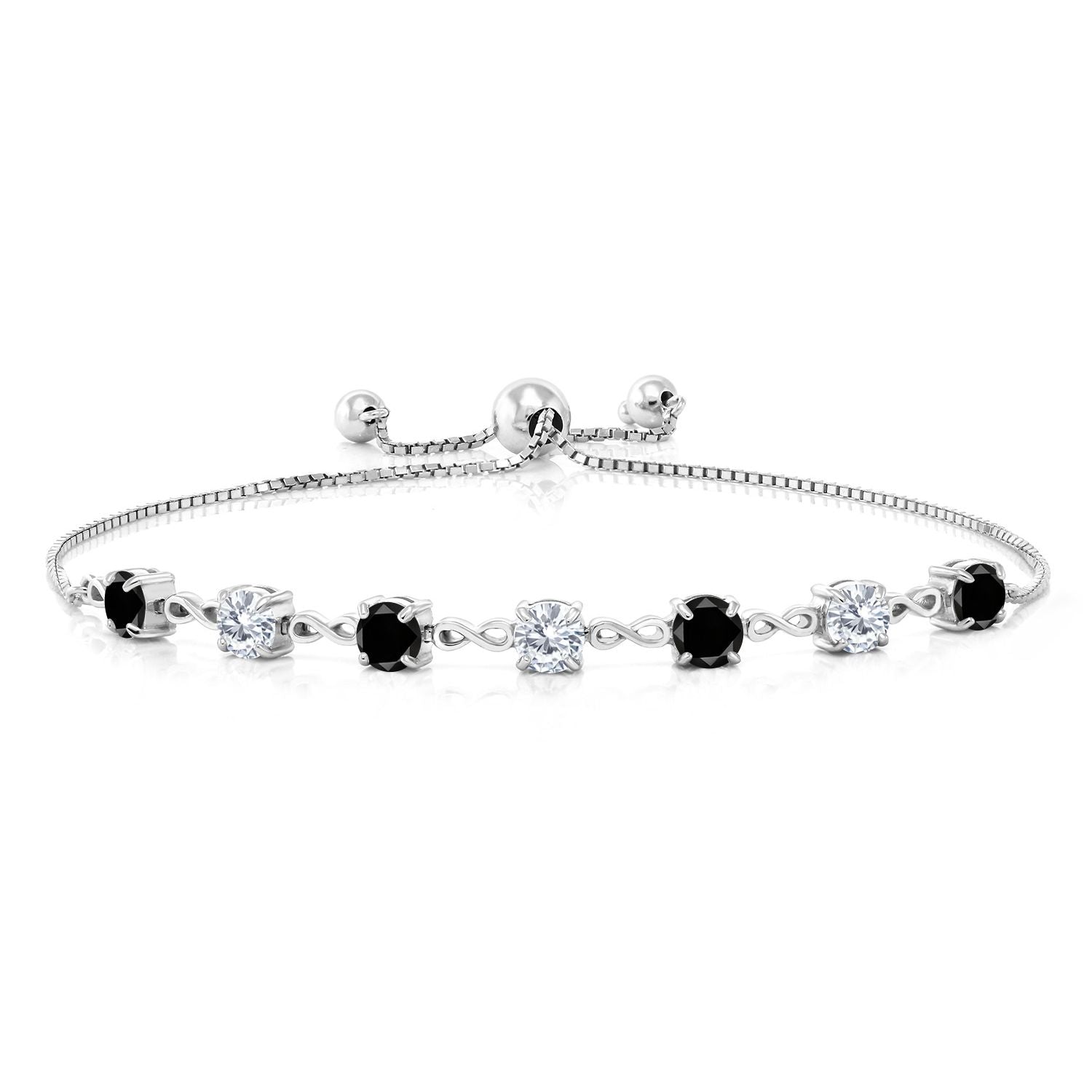 Black Diamond - April_Bracelet in 925 Sterling Silver