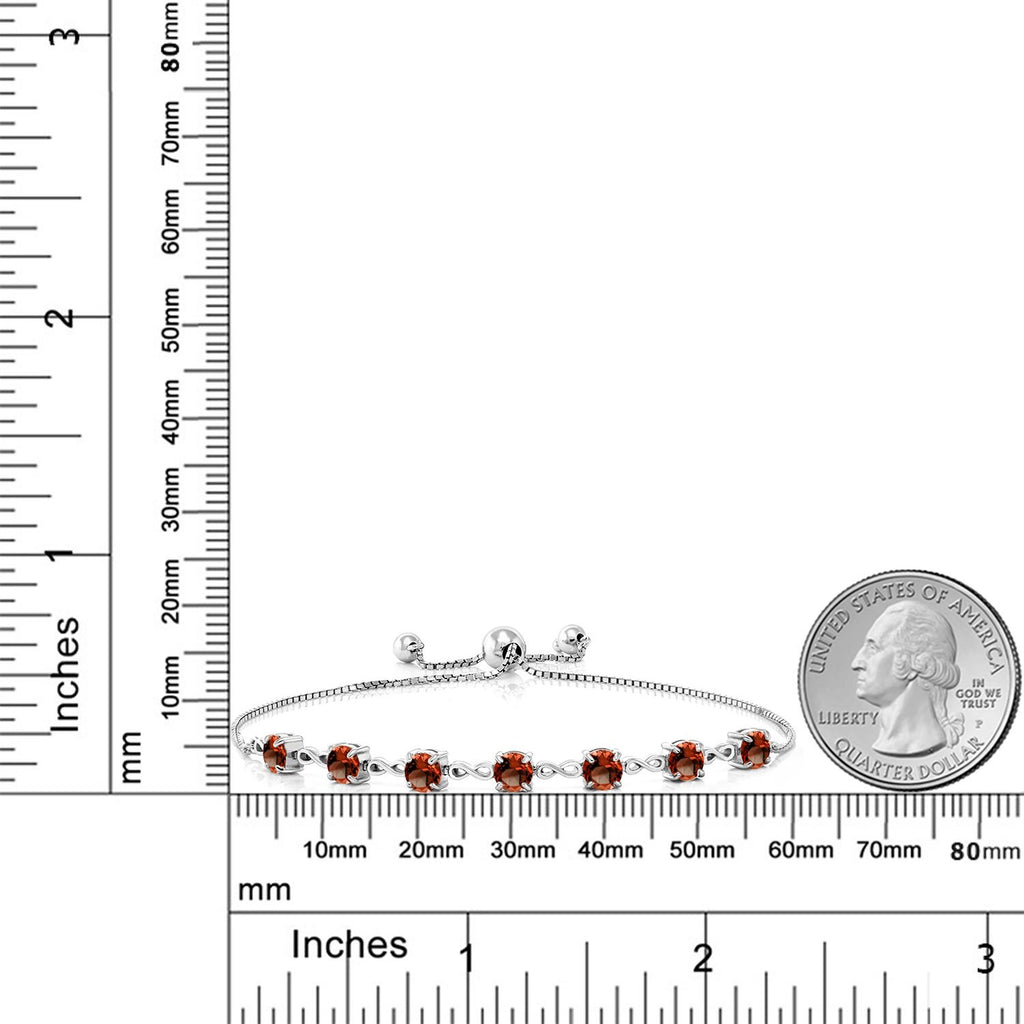 Garnet - January_Bracelet in 925 Sterling Silver