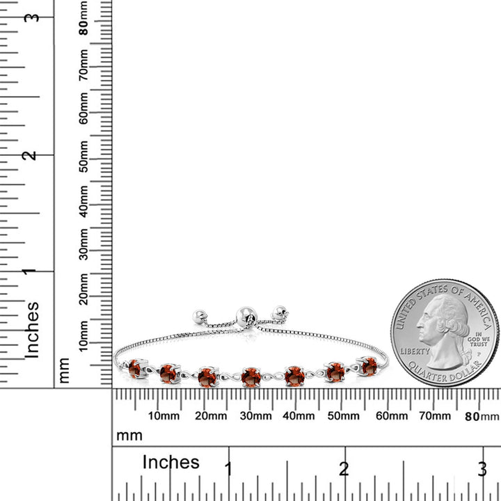 Garnet - January_Bracelet in 925 Sterling Silver