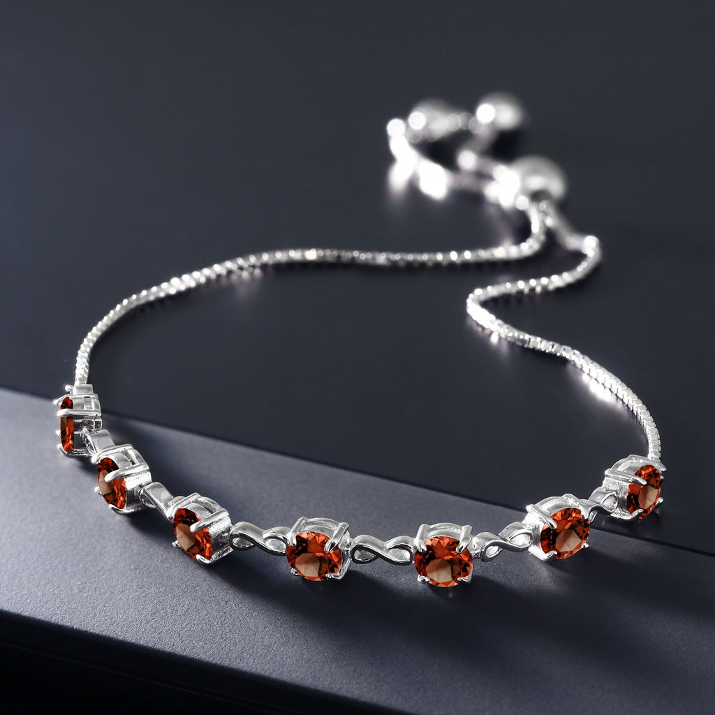 Garnet - January_Bracelet in 925 Sterling Silver