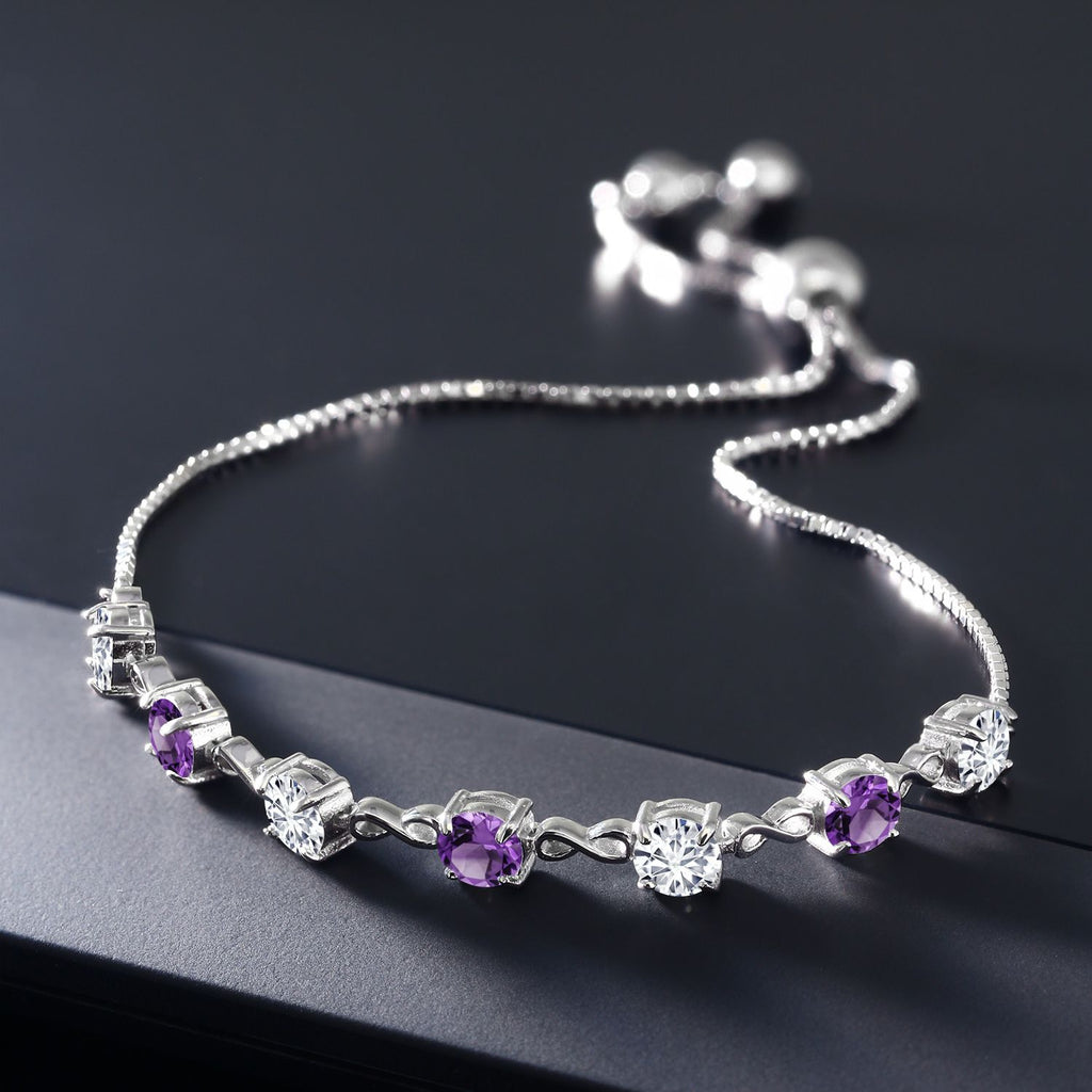Lab Grown Diamond_Bracelet in 925 Sterling Silver
