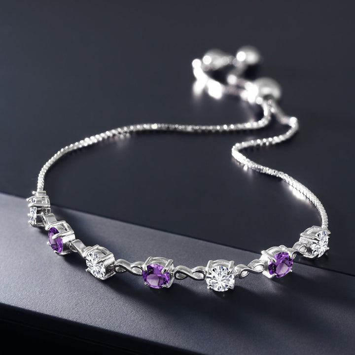 Lab Grown Diamond_Bracelet in 925 Sterling Silver