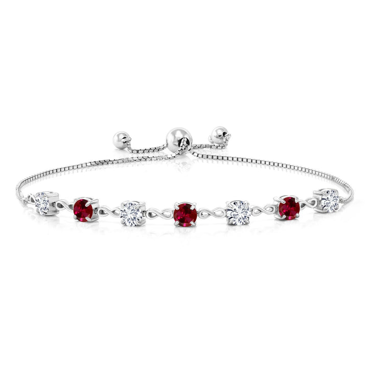 Created Ruby - July_Bracelet in 925 Sterling Silver