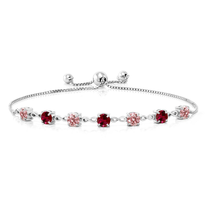 Created Ruby - July_Bracelet in 925 Sterling Silver