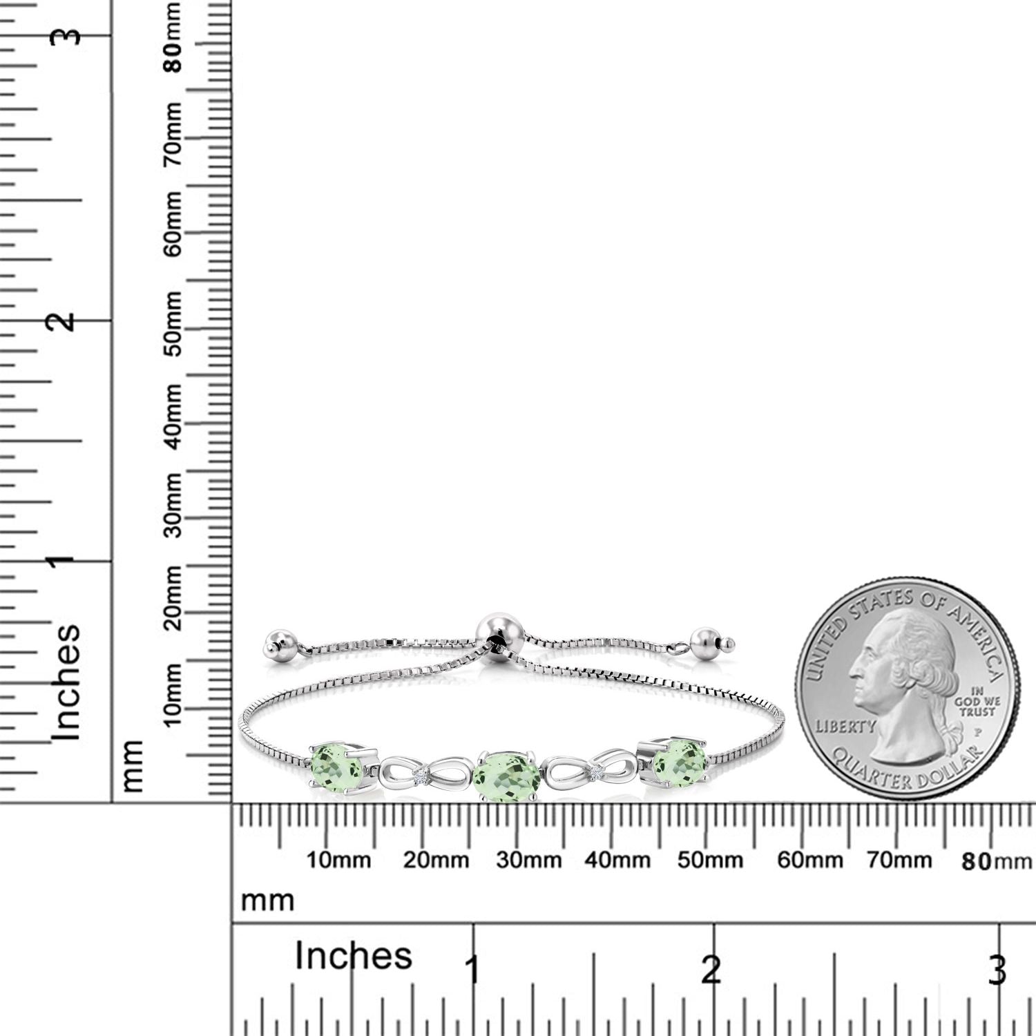 Prasiolite_Bracelet in 925 Sterling Silver