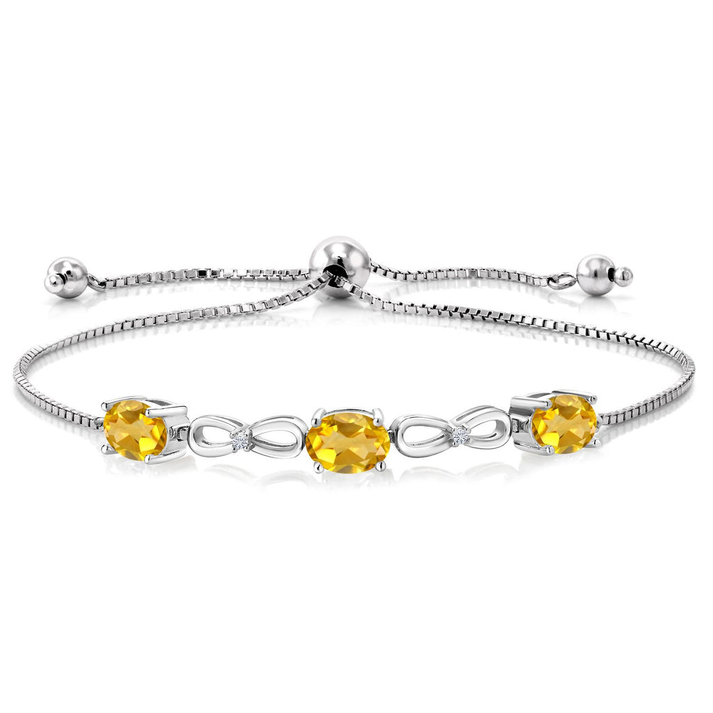 Citrine - November_Bracelet in 925 Sterling Silver