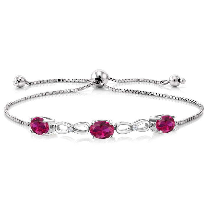 Created Ruby - July_Bracelet in 925 Sterling Silver