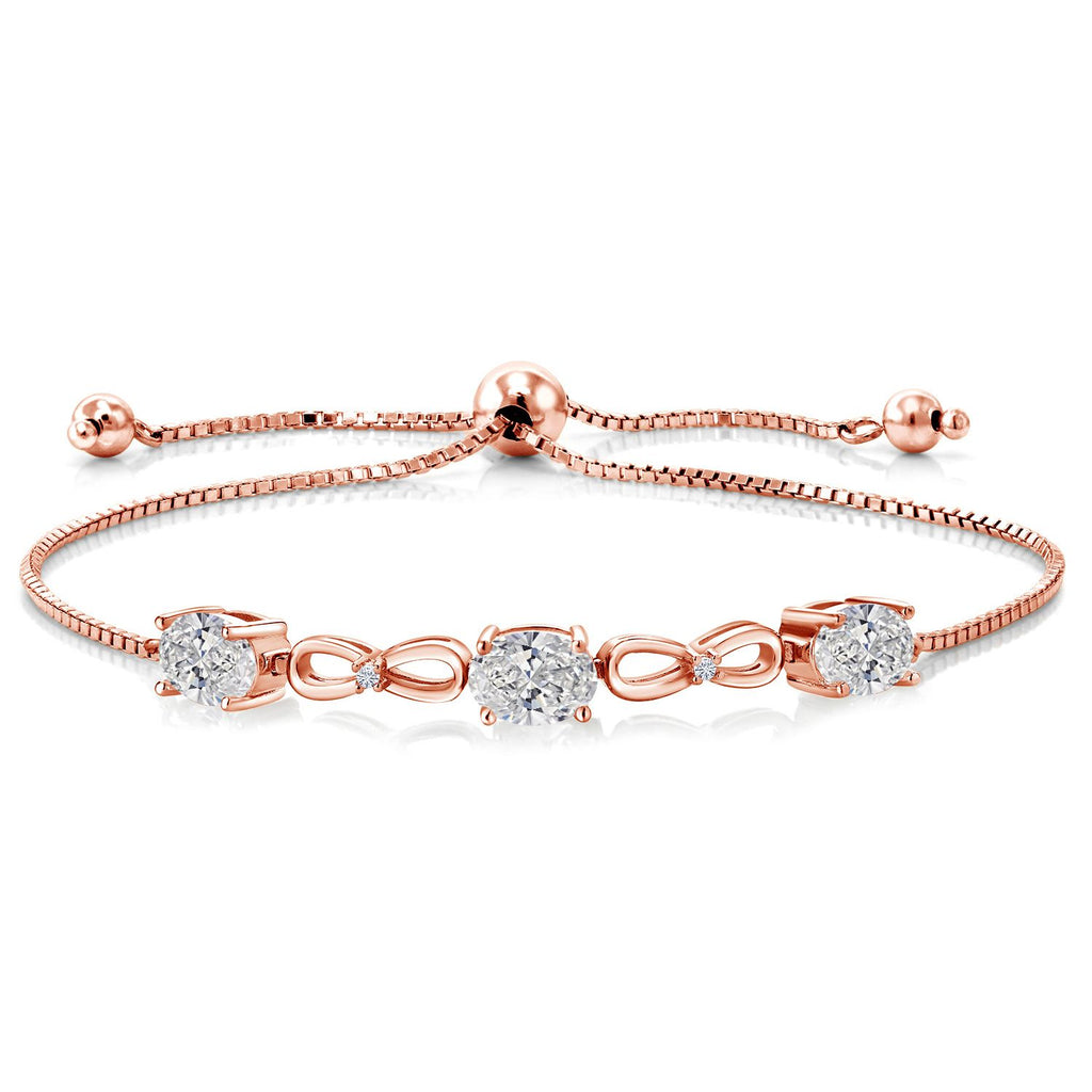 Bracelet in 925 Rose Gold Plated Silver