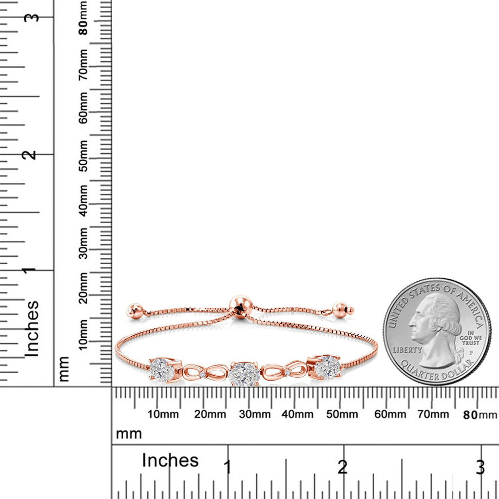 Bracelet in 925 Rose Gold Plated Silver