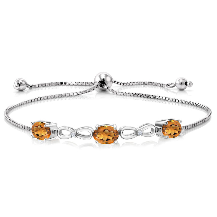 Madeira Citrine_Bracelet in 925 Sterling Silver