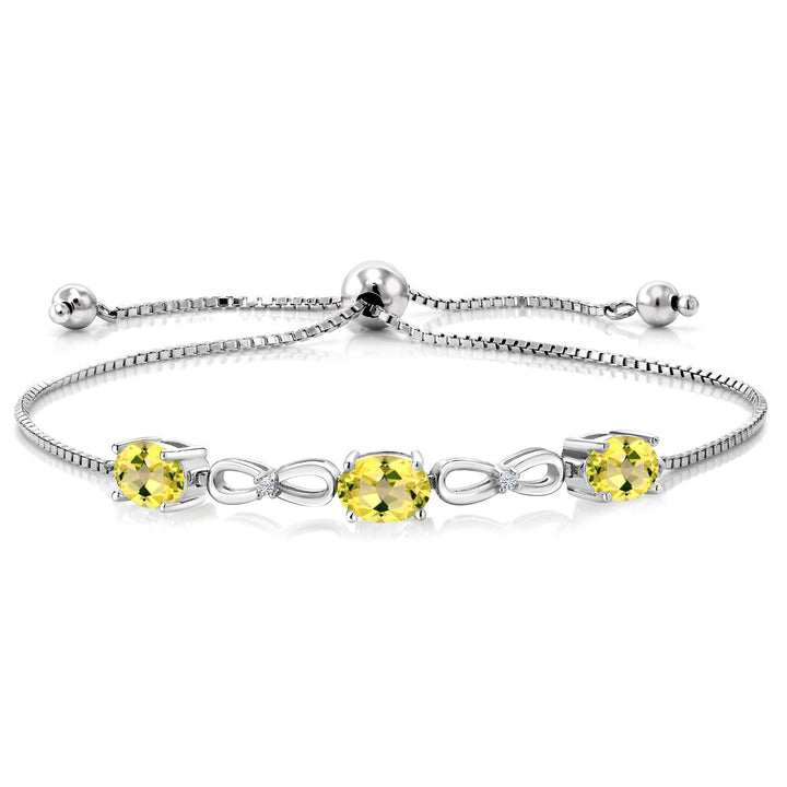 Canary Mystic Topaz_Bracelet in 925 Sterling Silver