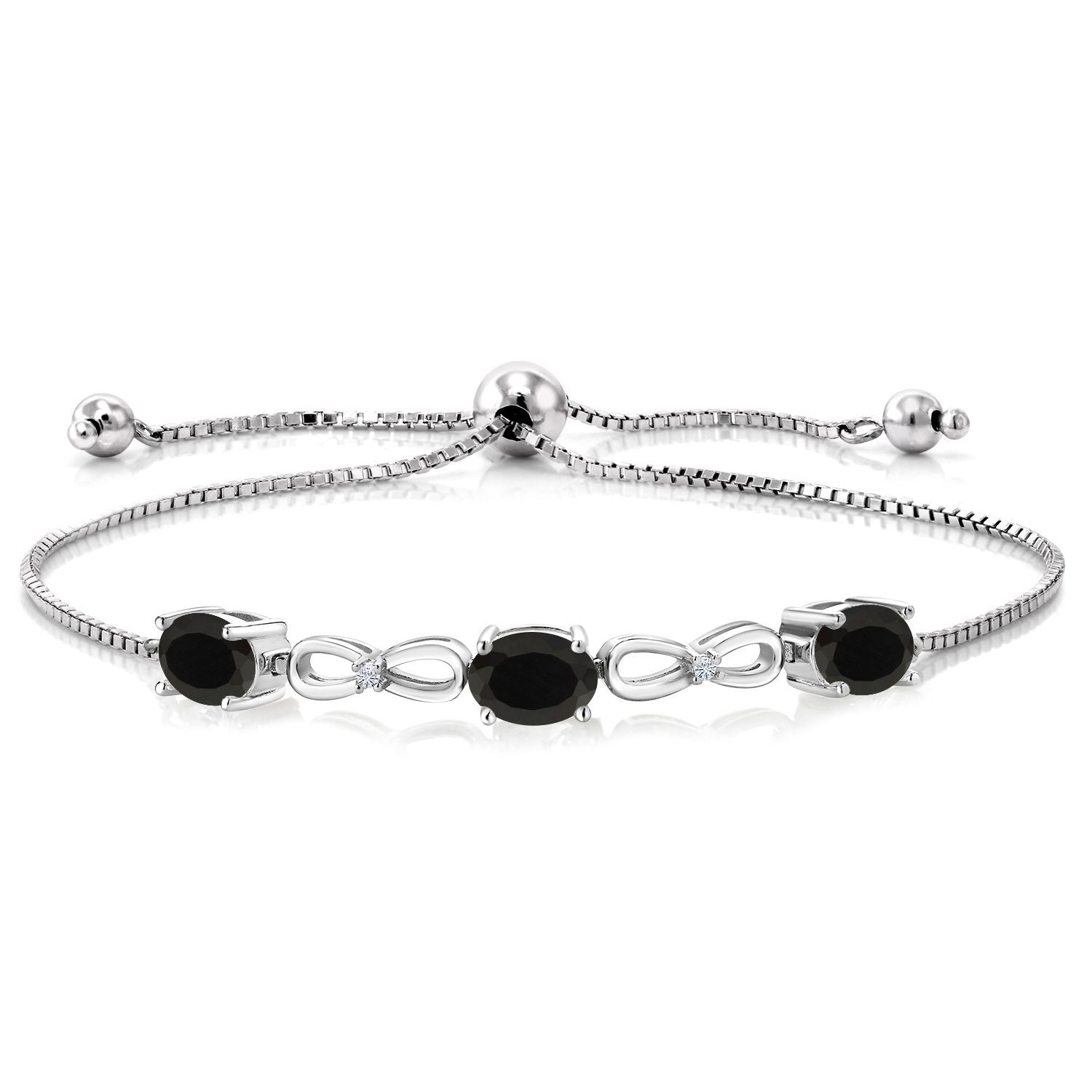 Onyx - December_Bracelet in 925 Sterling Silver