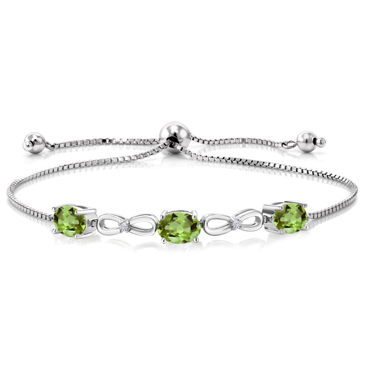 Peridot - August_Bracelet in 925 Sterling Silver