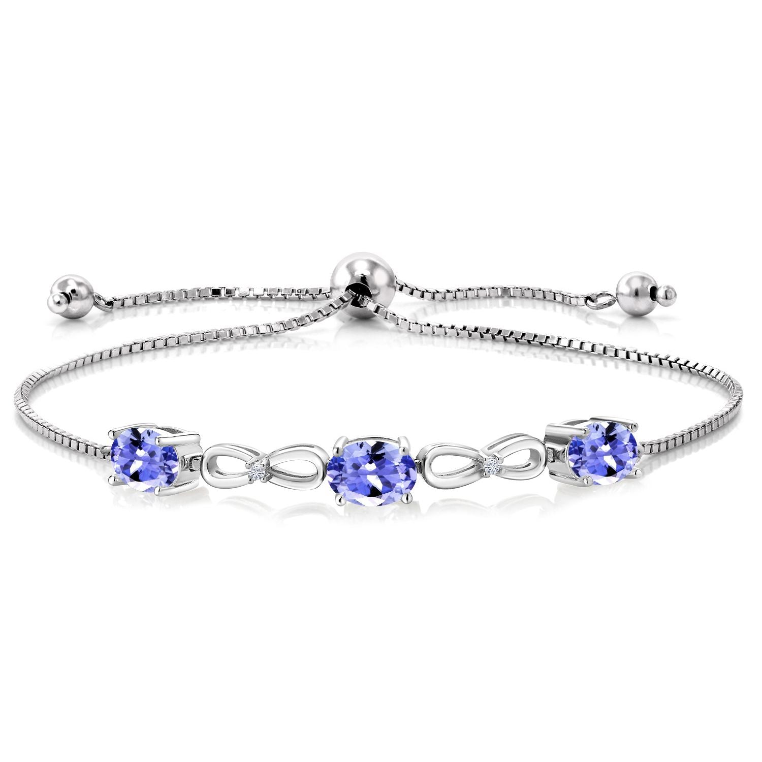Tanzanite - December_Bracelet in 925 Sterling Silver