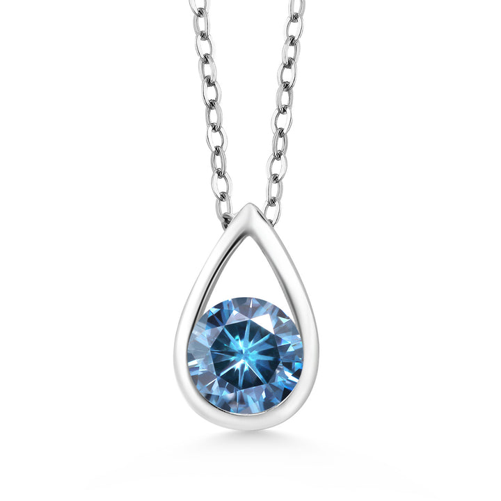 Persian Blue Moissanite - April