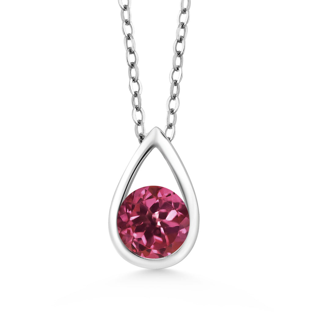 Tourmaline - October_Pendant in 925 Sterling Silver