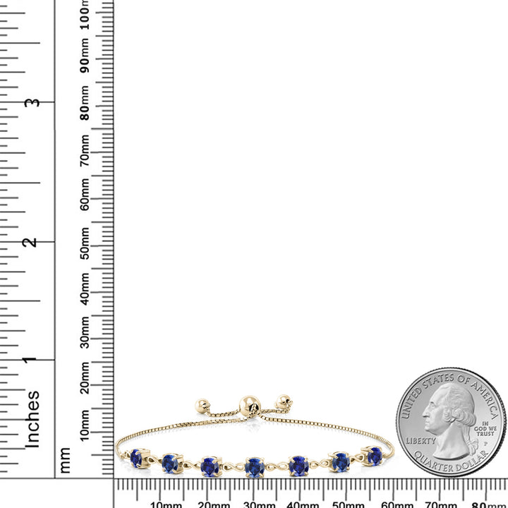 Bracelet in 925 Yellow Gold Plated Silver