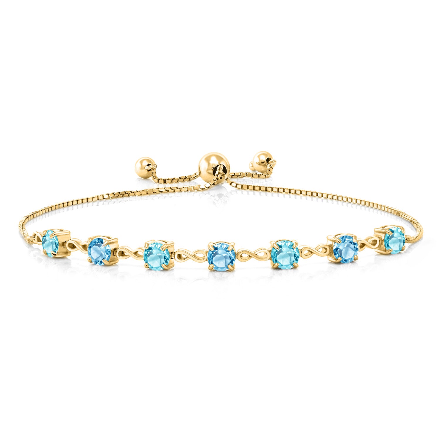 Bracelet in 925 Yellow Gold Plated Silver