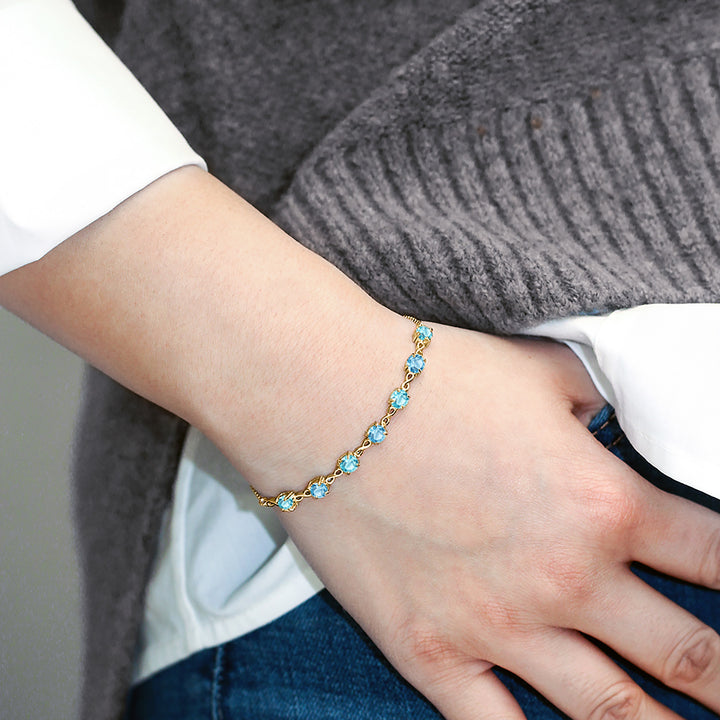 Bracelet in 925 Yellow Gold Plated Silver