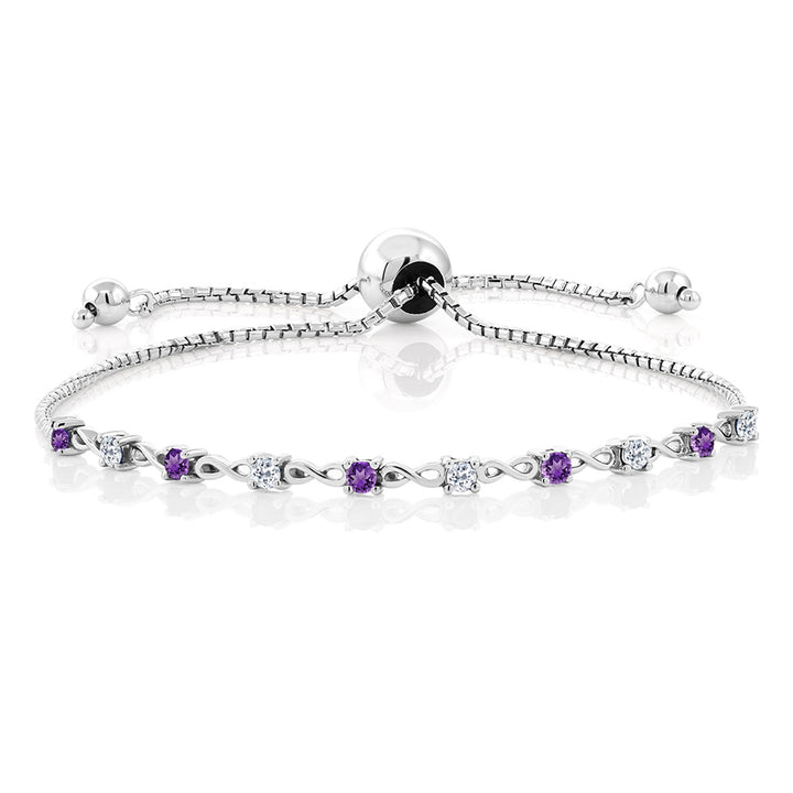 Amethyst - February_Bracelet in 925 Sterling Silver