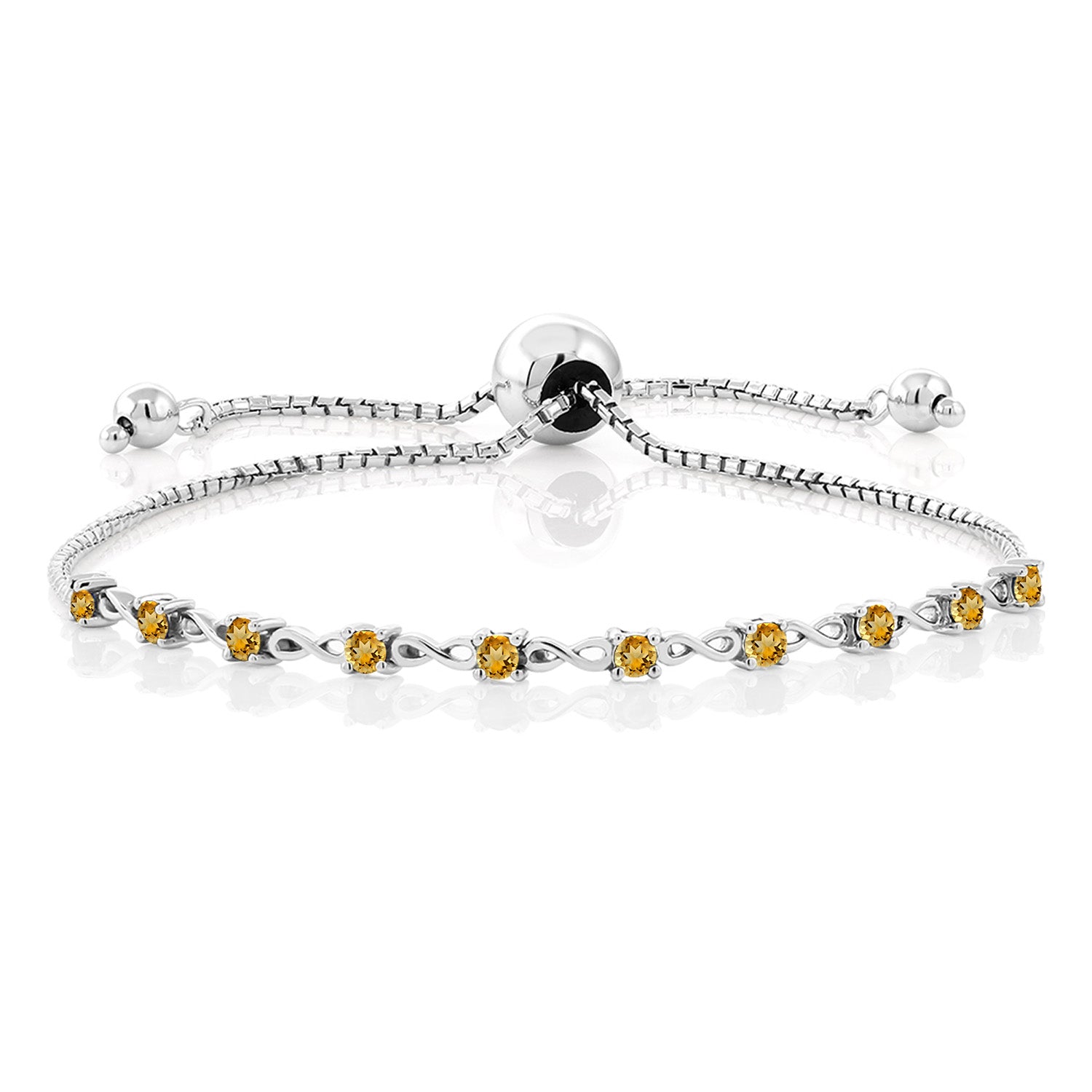 Citrine - November_Bracelet in 925 Sterling Silver