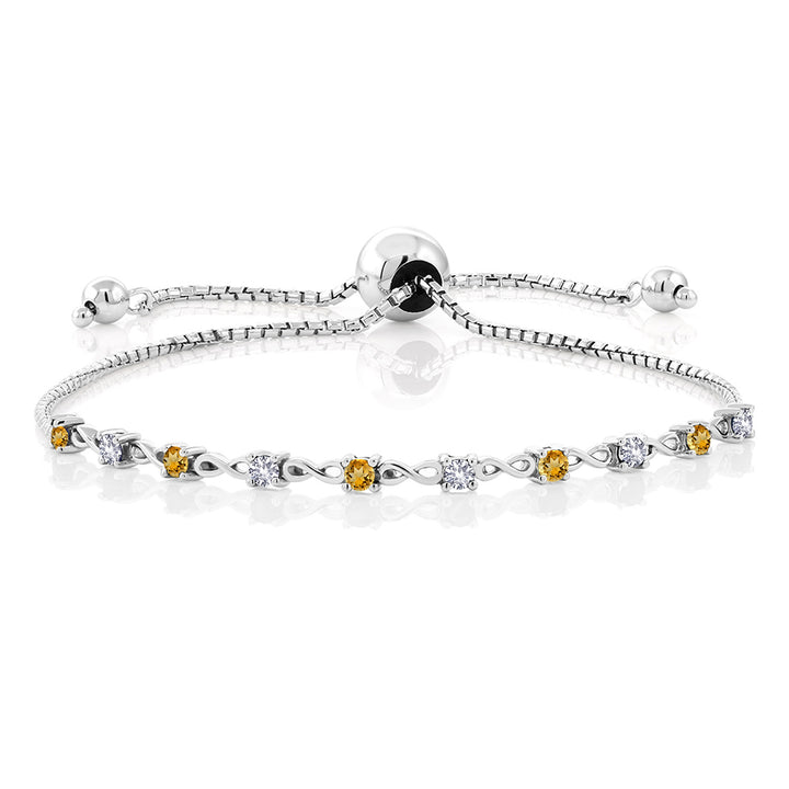 Citrine - November_Bracelet in 925 Sterling Silver