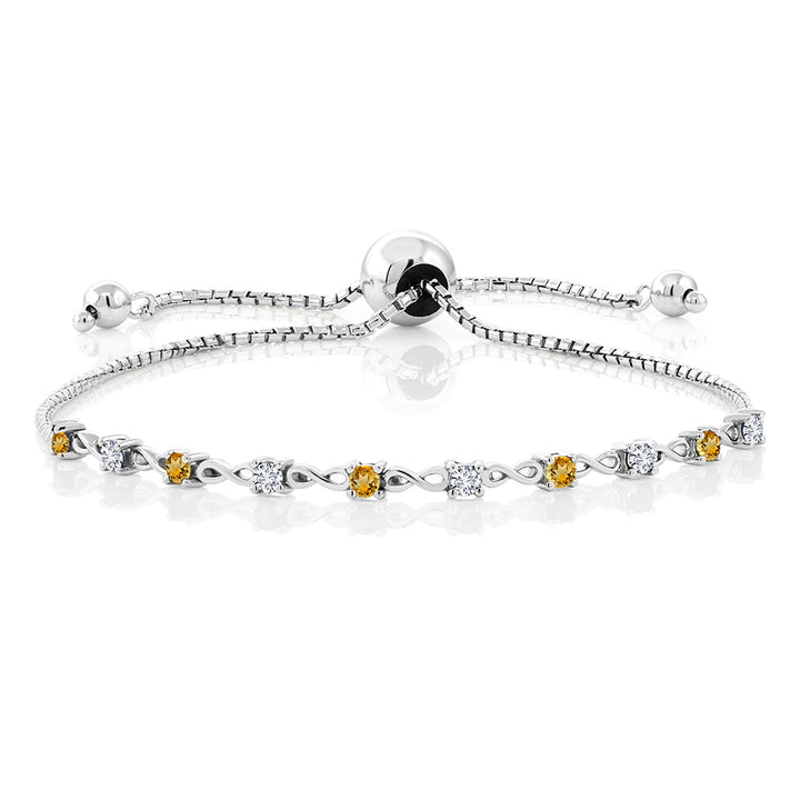 Citrine - November_Bracelet in 925 Sterling Silver