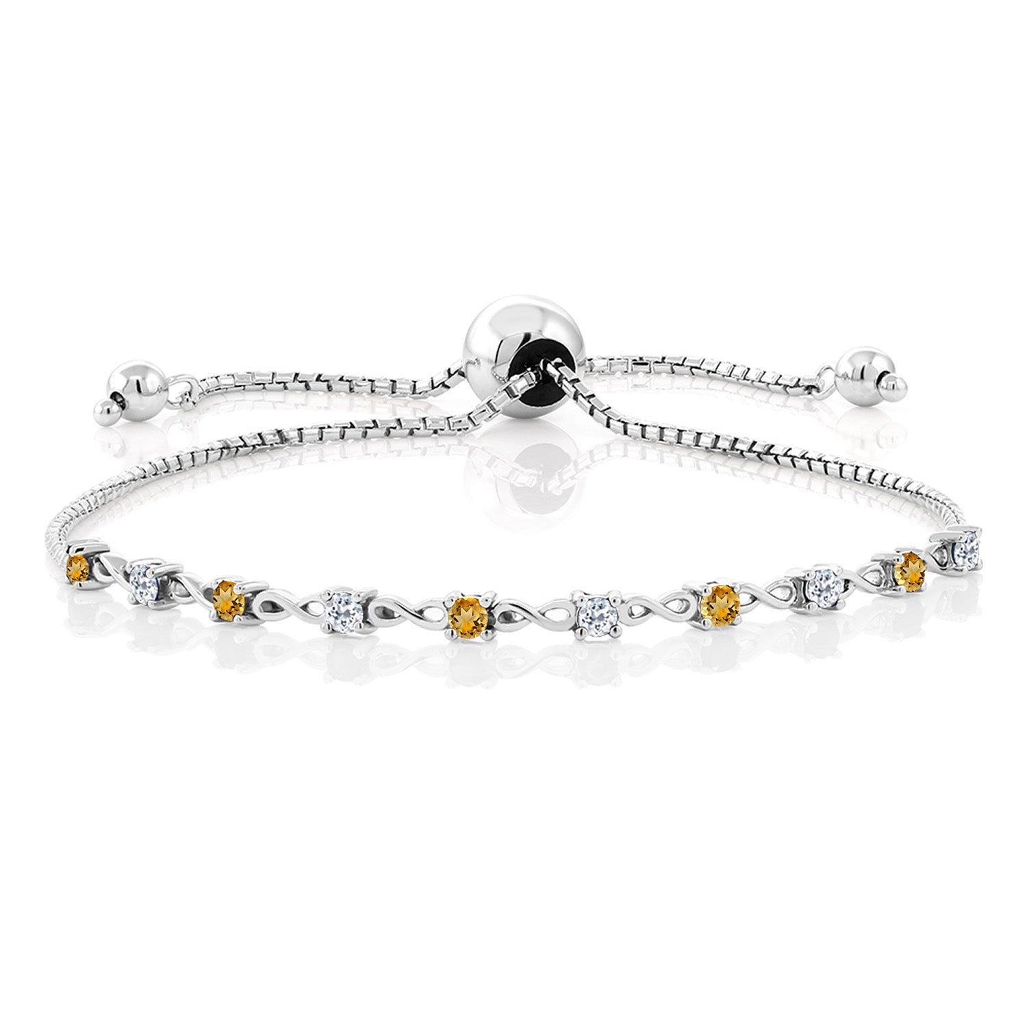 Citrine - November_Bracelet in 925 Sterling Silver