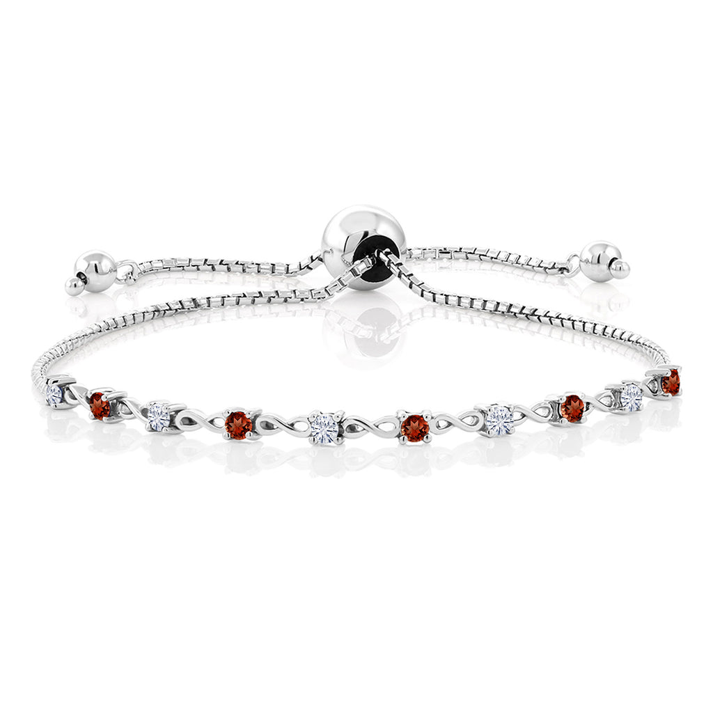 Garnet - January_Bracelet in 925 Sterling Silver