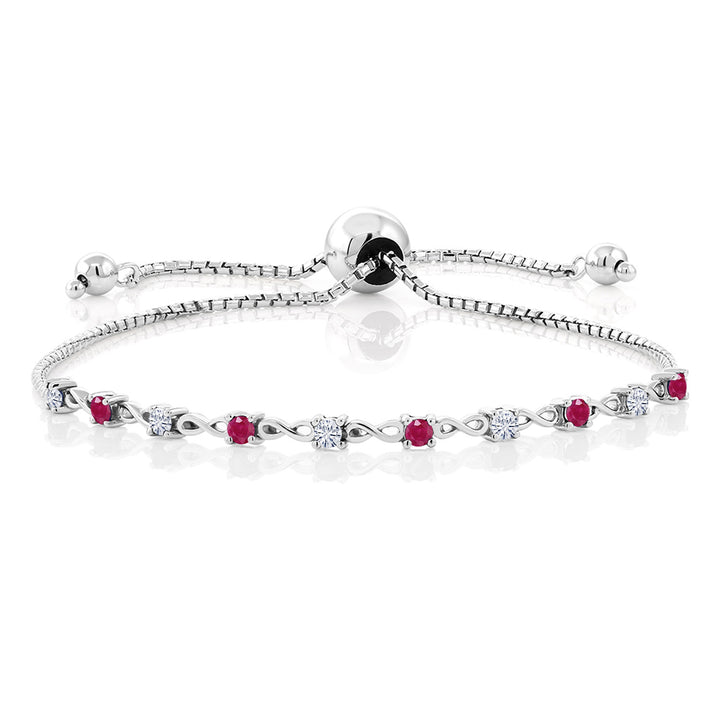 Ruby - July_Bracelet in 925 Sterling Silver