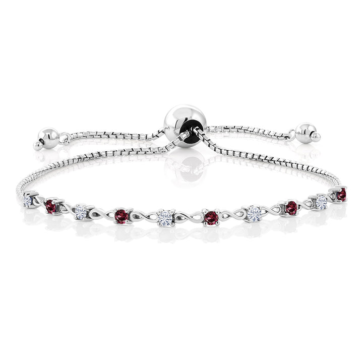 Rhodolite Garnet_Bracelet in 925 Sterling Silver