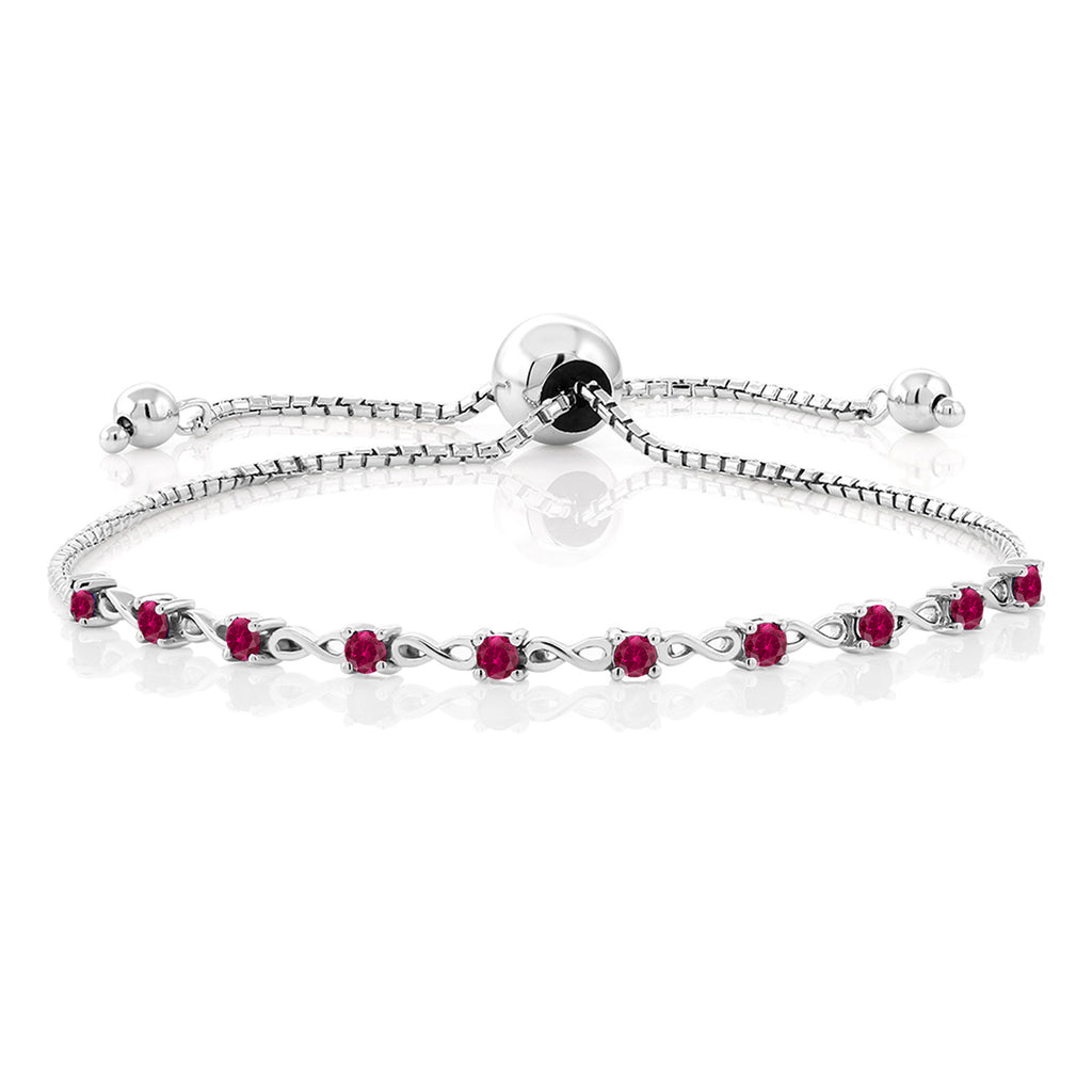 Created Ruby - July_Bracelet in 925 Sterling Silver