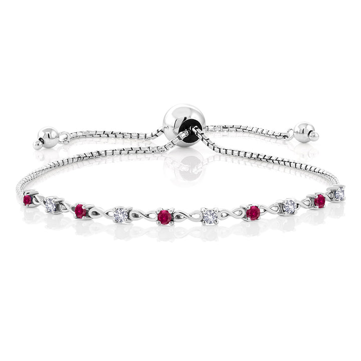 Created Ruby - July_Bracelet in 925 Sterling Silver