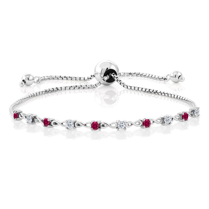 Created Ruby - July_Bracelet in 925 Sterling Silver