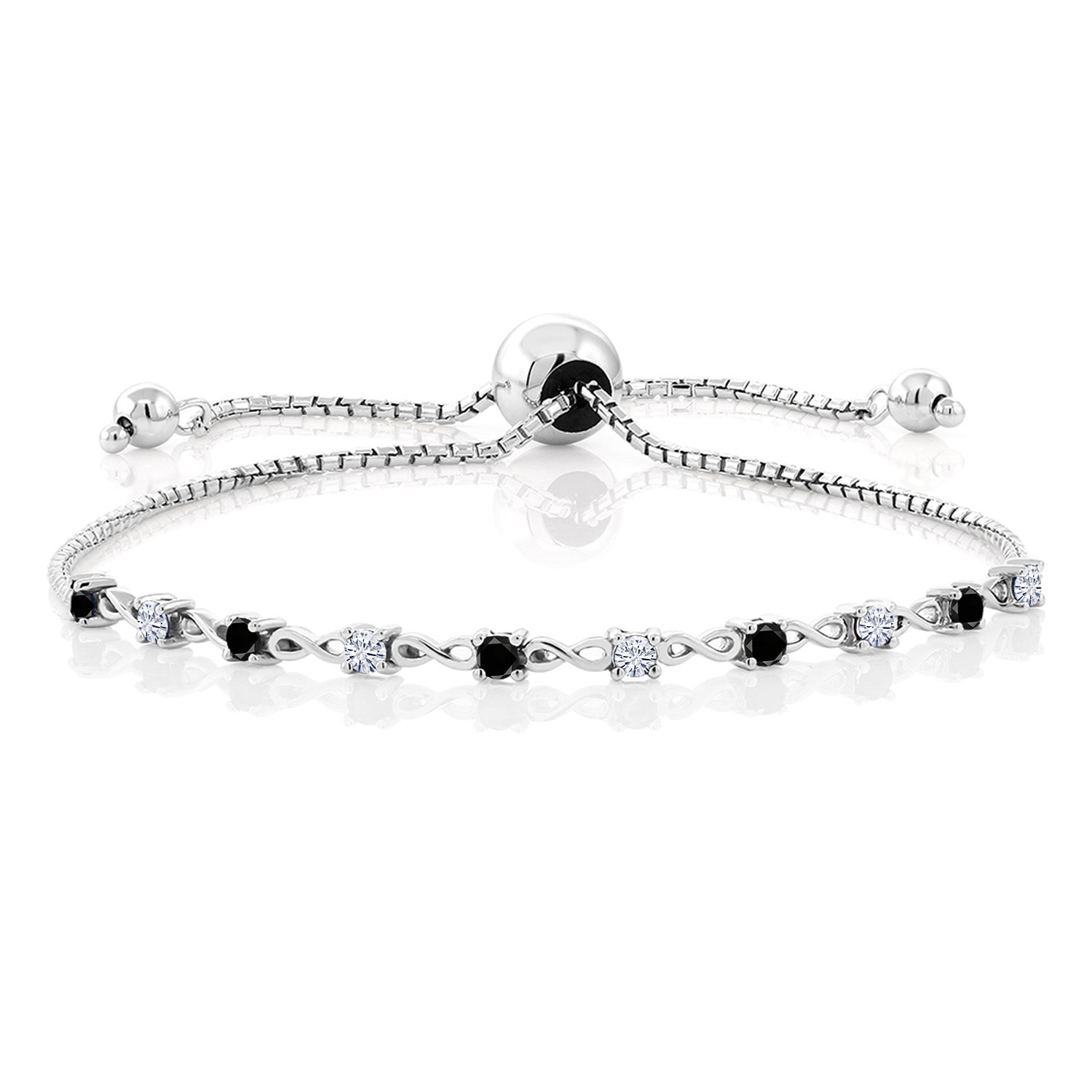 Black Diamond - April_Bracelet in 925 Sterling Silver