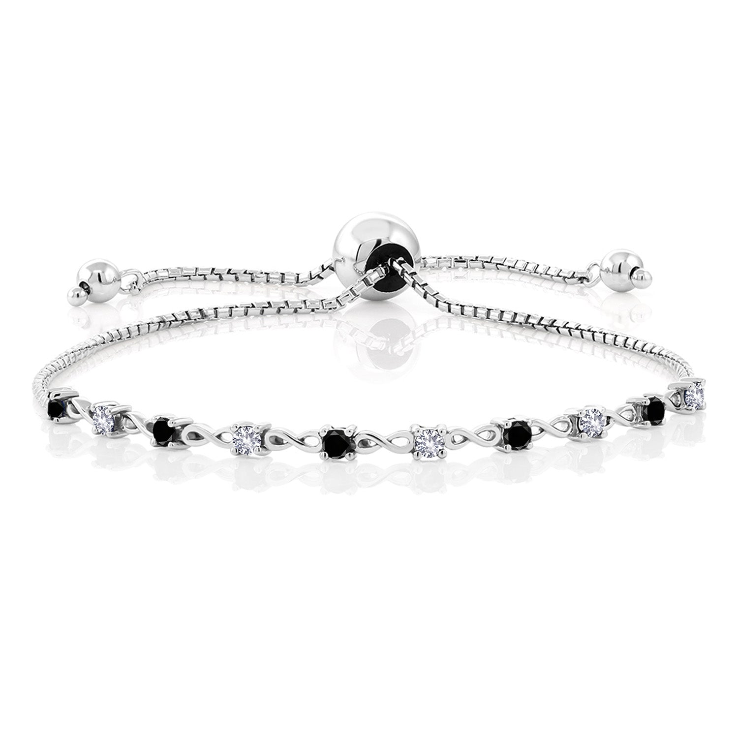 Black Diamond - April_Bracelet in 925 Sterling Silver